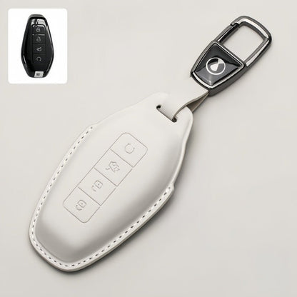 Full Wrap Leather Key Fob Case for Denza B5/B8 - Nice BYD