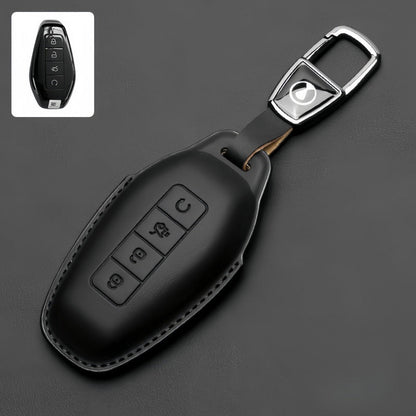 Full Wrap Leather Key Fob Case for Denza B5/B8 - Nice BYD