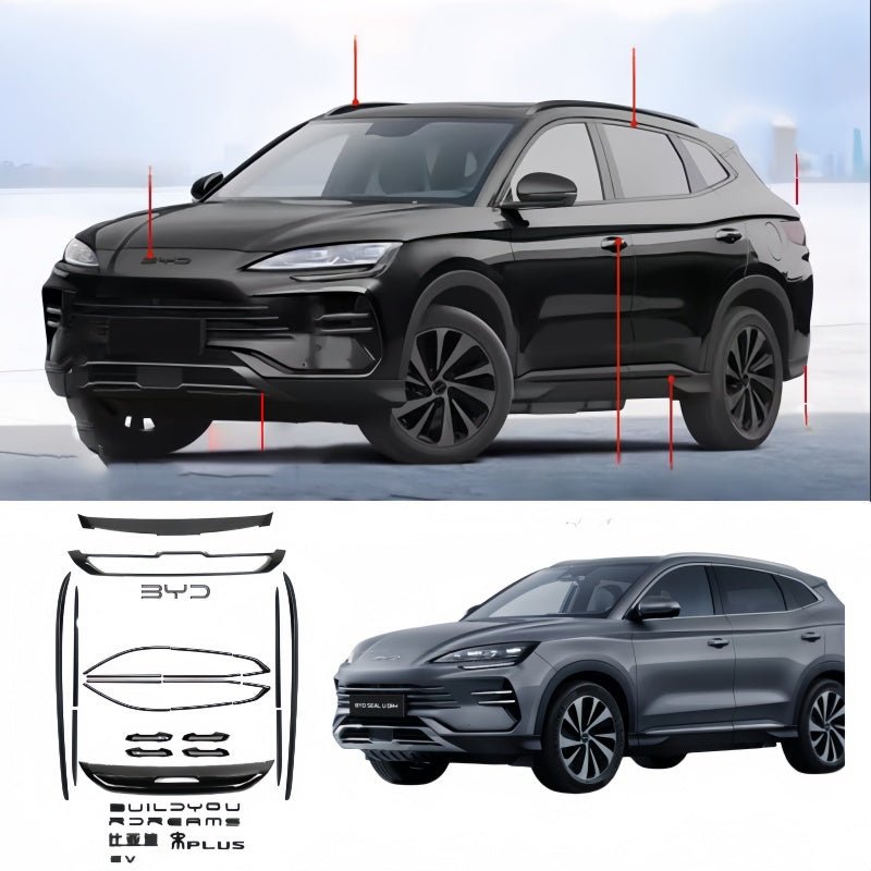 Gloss Black Window Frame Trim for BYD Sealion 6 / Seal U - Nice BYD