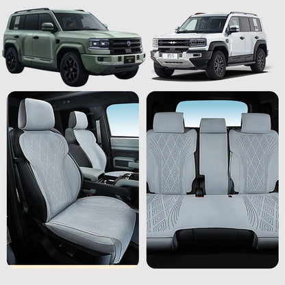 Half Coverage Suede Seat Covers for BYD Leopard 5 & Denza B5 - Nice BYD