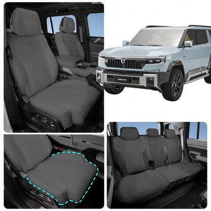 Half Coverage Suede Seat Covers for Denza B8 & BYD Leopard 8 - Nice BYD