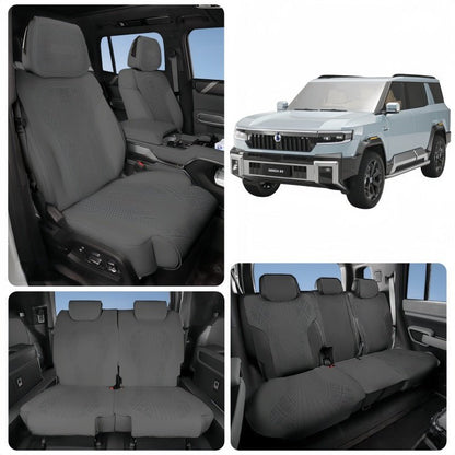 Half Coverage Suede Seat Covers for Denza B8 & BYD Leopard 8 - Nice BYD