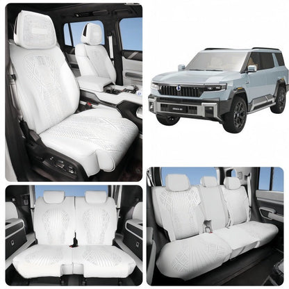 Half Coverage Suede Seat Covers for Denza B8 & BYD Leopard 8 - Nice BYD