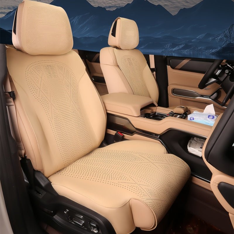 Half Coverage Suede Seat Covers for Denza B8 & BYD Leopard 8 - Nice BYD