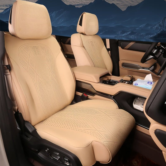 Half Coverage Suede Seat Covers for Denza B8 & BYD Leopard 8 - Nice BYD