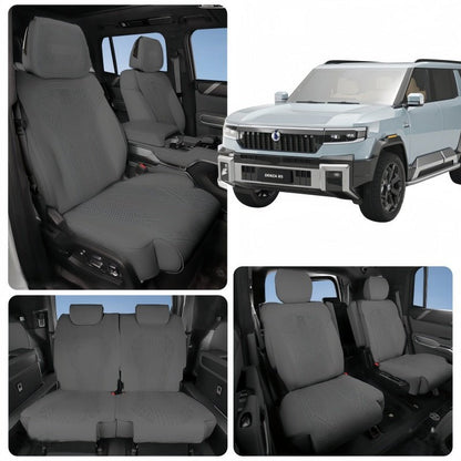 Half Coverage Suede Seat Covers for Denza B8 & BYD Leopard 8 - Nice BYD