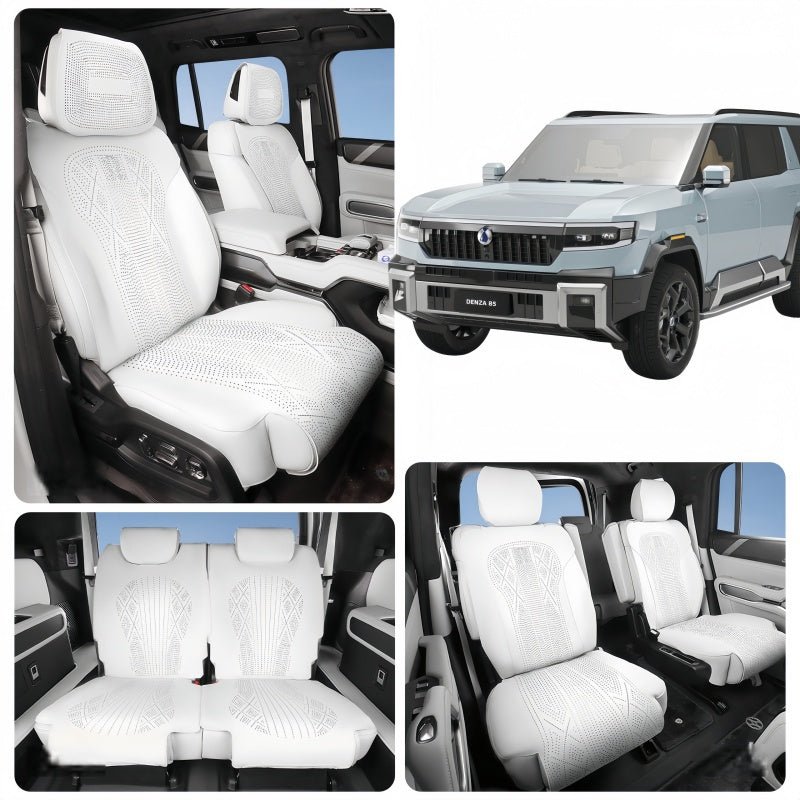 Half Coverage Suede Seat Covers for Denza B8 & BYD Leopard 8 - Nice BYD