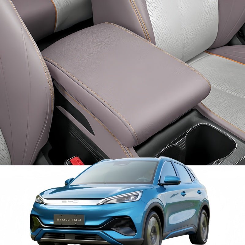 Leather Center Armrest Cover Protector for BYD ATTO 3 - Nice BYD