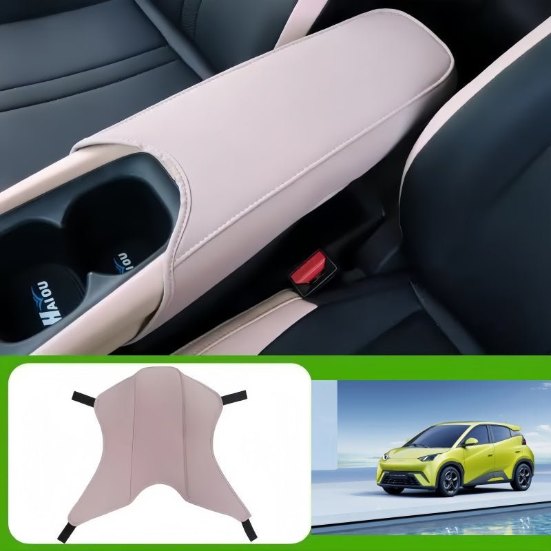 Leather Center Console Armrest Cover for BYD ATTO 1 - Nice BYD