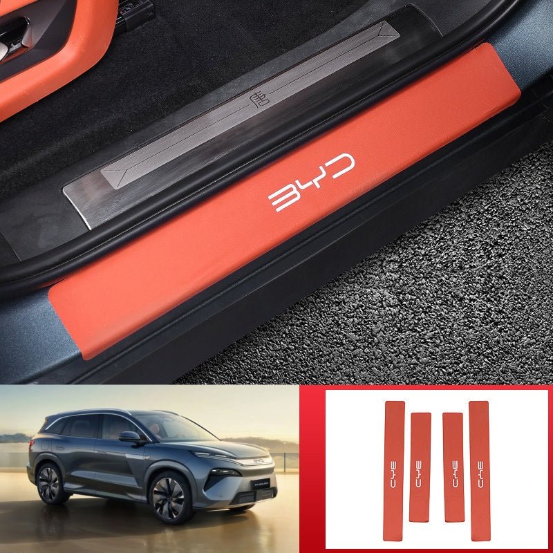 Leather Door Sill Protector for BYD Sealion 8 / ATTO 8 - Nice BYD