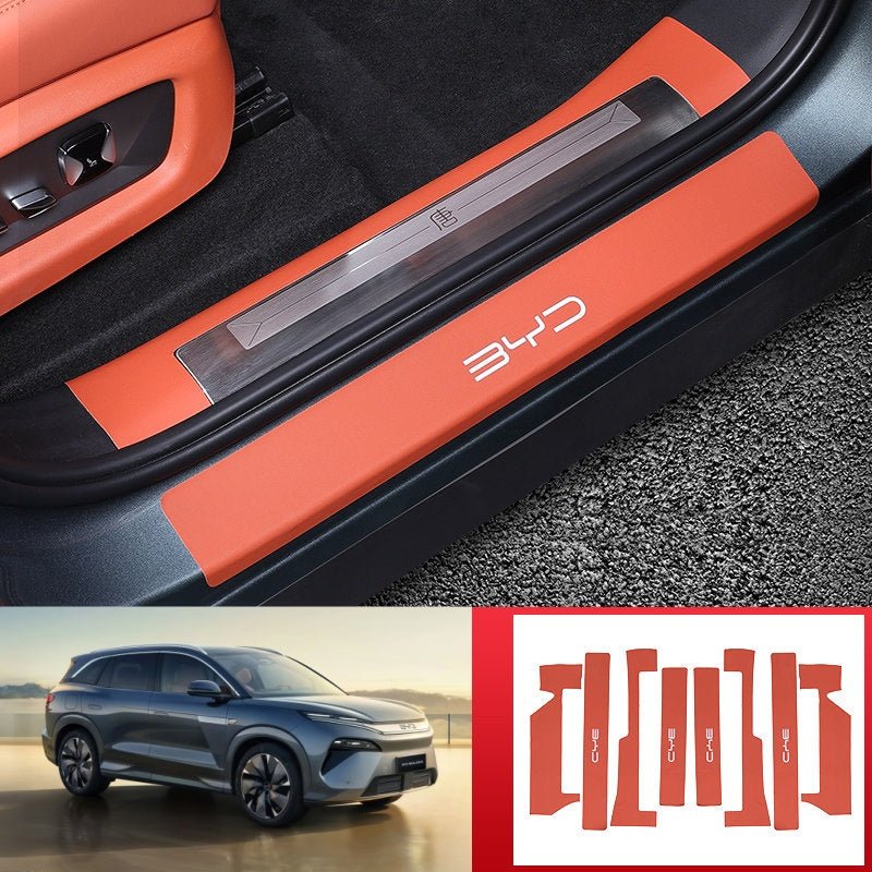 Leather Door Sill Protector for BYD Sealion 8 / ATTO 8 - Nice BYD