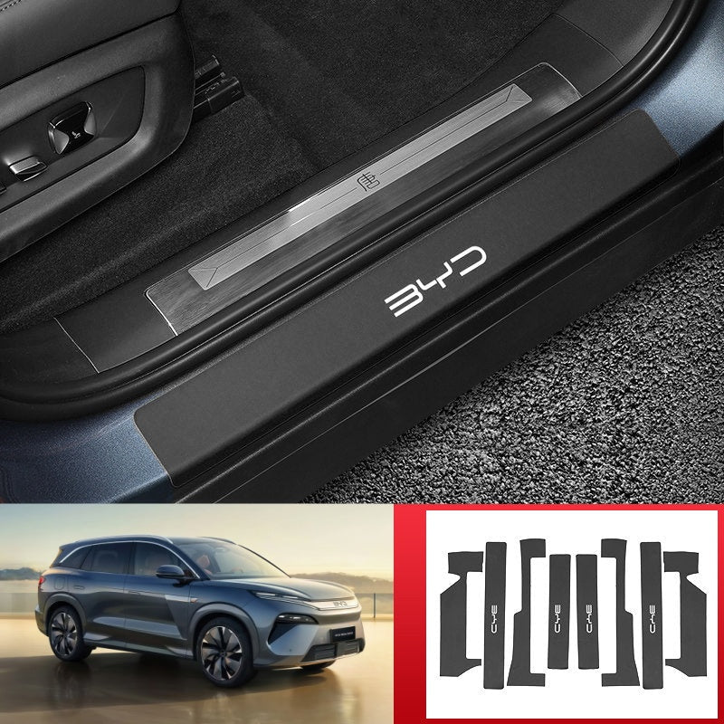 Leather Door Sill Protector for BYD Sealion 8 / ATTO 8 - Nice BYD