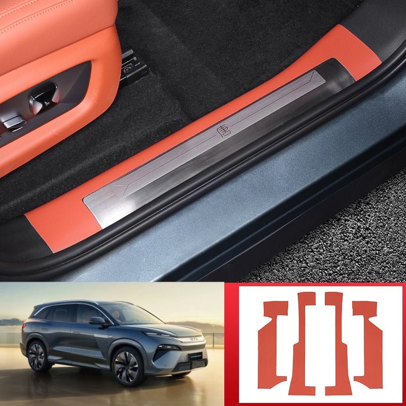Leather Door Sill Protector for BYD Sealion 8 / ATTO 8 - Nice BYD