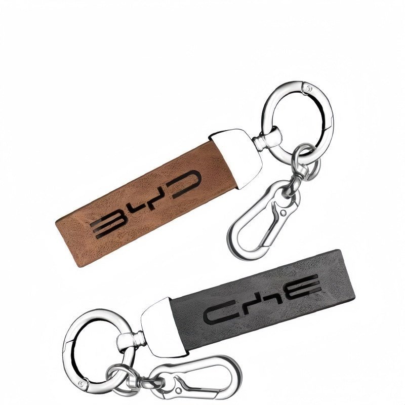 Leather Key Lanyard with Metal Hook for BYD - Nice BYD