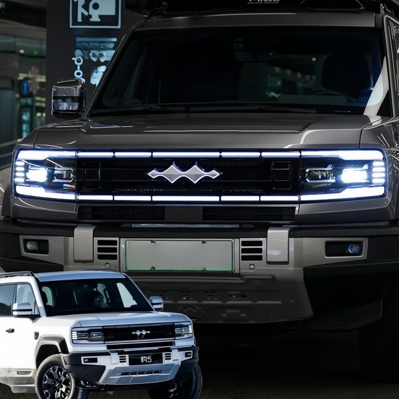 LED Light - Up Front Grille with Emblem for BYD Leopard 5 & Denza B5 - Nice BYD