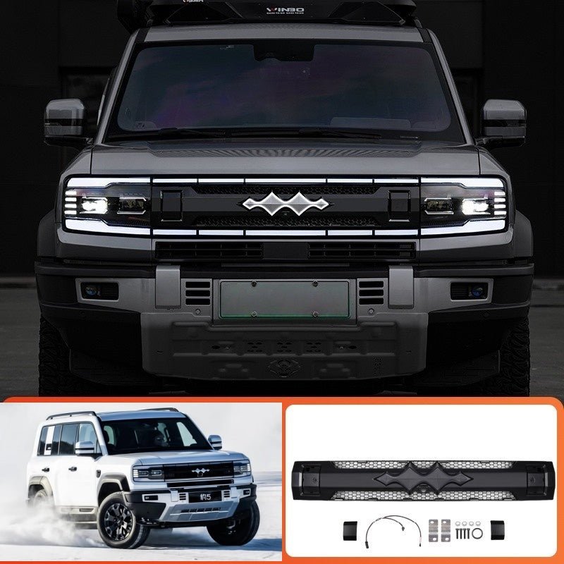 LED Light - Up Front Grille with Emblem for BYD Leopard 5 & Denza B5 - Nice BYD