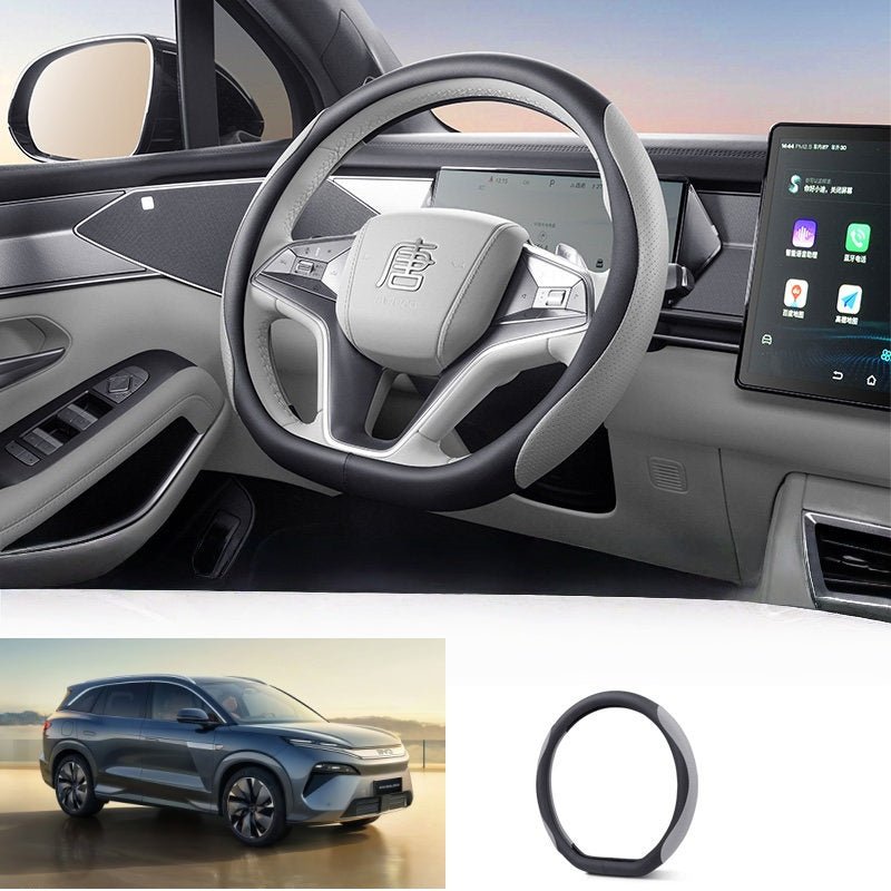 Nappa Leather Steering Wheel Cover for BYD Sealion 8 / ATTO 8 - Nice BYD