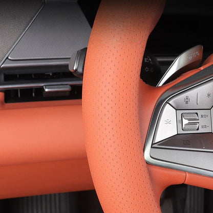 Nappa Leather Steering Wheel Cover for BYD Sealion 8 / ATTO 8 - Nice BYD