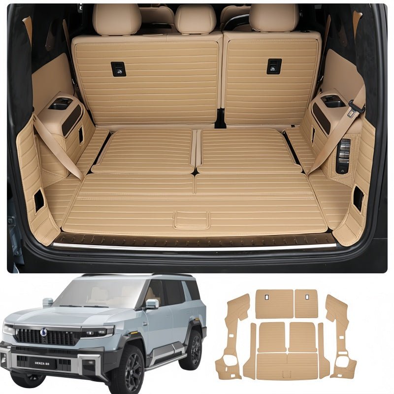 Nappa Leather Trunk Mat & Seat Back Pad for BYD Leopard 8 & Denza B8 - Nice BYD