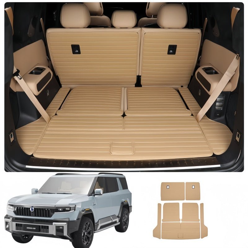 Nappa Leather Trunk Mat & Seat Back Pad for BYD Leopard 8 & Denza B8 - Nice BYD