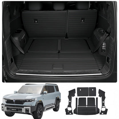 Nappa Leather Trunk Mat & Seat Back Pad for BYD Leopard 8 & Denza B8 - Nice BYD