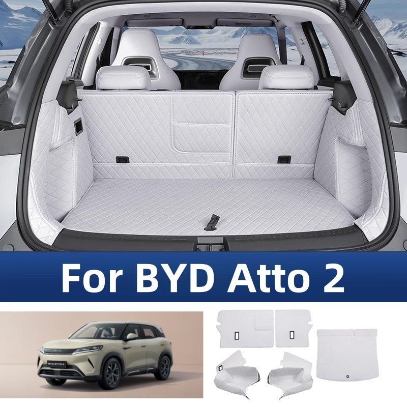 Premium Full - Cover Leather Trunk Mat for BYD Atto 2 - Nice BYD