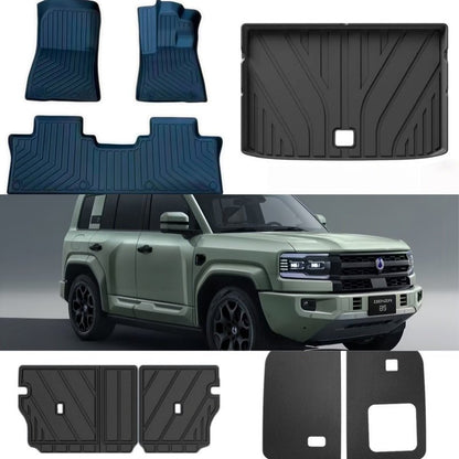 TPE Floor Mats & Trunk Mat for BYD FangChengBao Leopard 5 & Denza B5 - Nice BYD