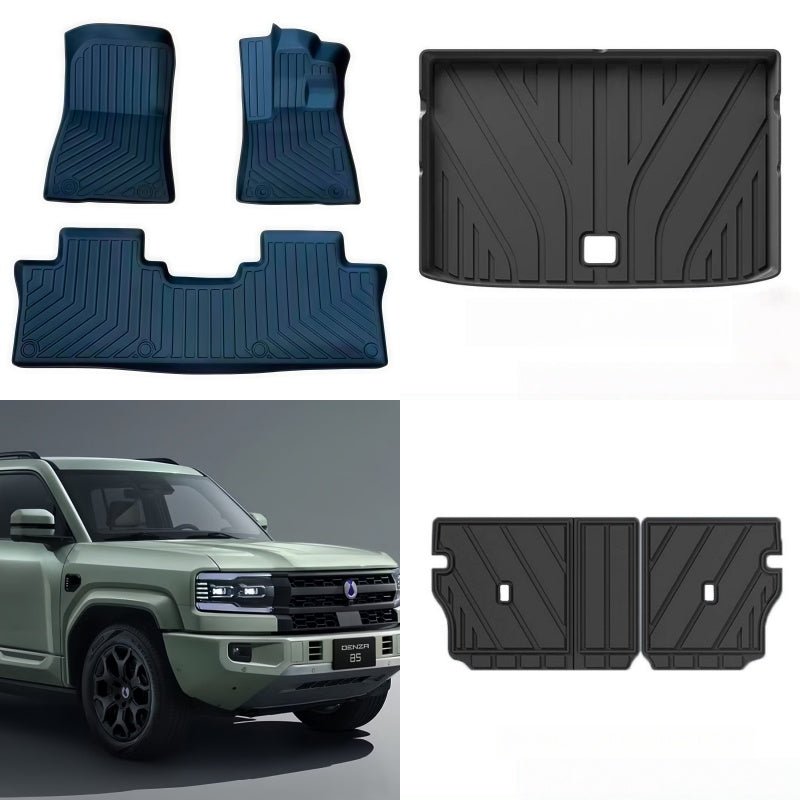 TPE Floor Mats & Trunk Mat for BYD FangChengBao Leopard 5 & Denza B5 - Nice BYD