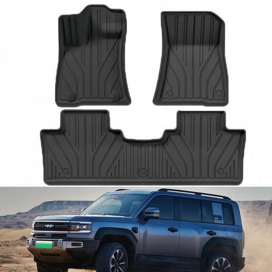 TPE Floor Mats & Trunk Mat for BYD FangChengBao Leopard 5 & Denza B5 - Nice BYD