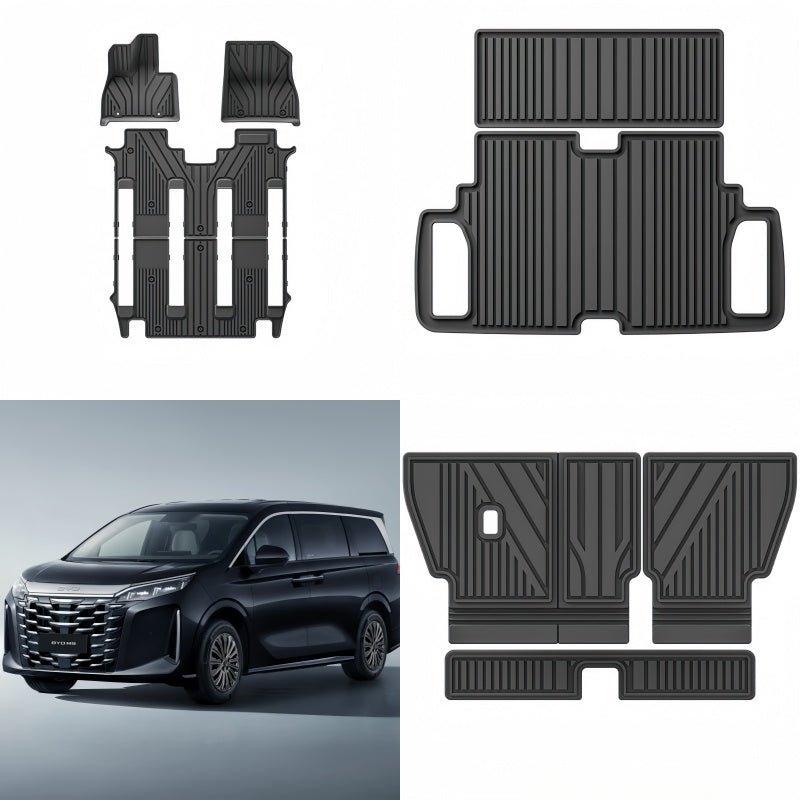 TPE Floor Mats & Trunk Mat for BYD M9 - Nice BYD