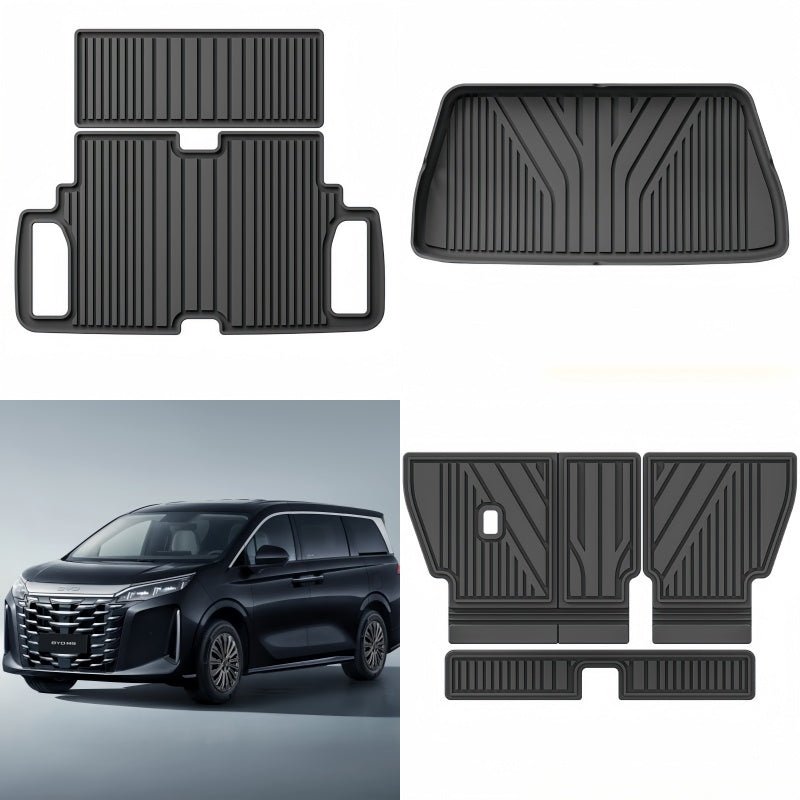 TPE Floor Mats & Trunk Mat for BYD M9 - Nice BYD