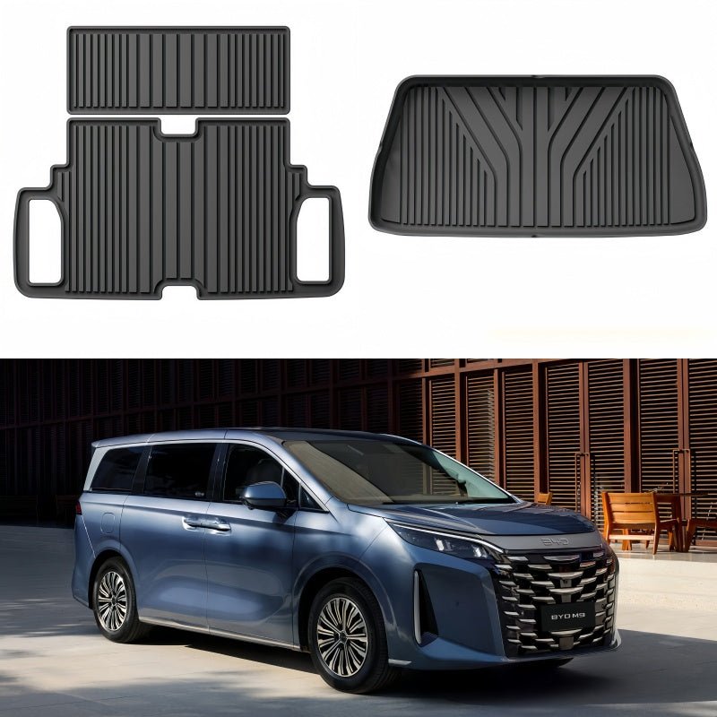 TPE Floor Mats & Trunk Mat for BYD M9 - Nice BYD