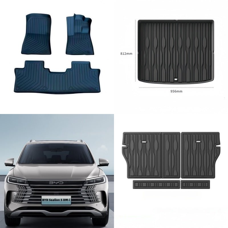 TPE Floor Mats & Trunk Mat for BYD Sealion 5 DM - i - Nice BYD
