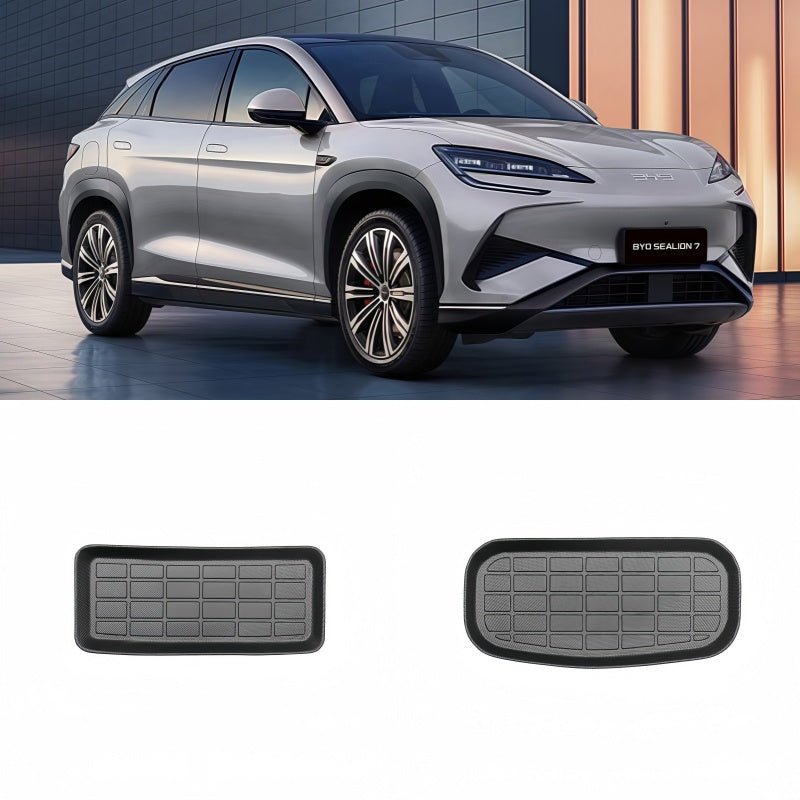 Trunk Rubber Floor Mat & Seat Back Protector for BYD Sealion 7 - Nice BYD